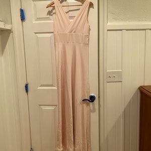 Silk JCrew floor length bridesmaids dress